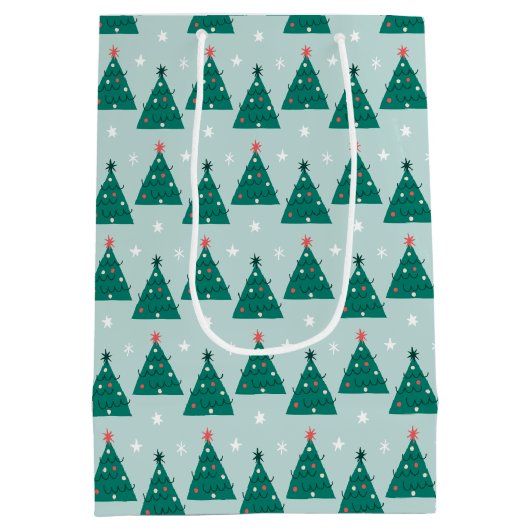 Merry Holly Days Christmas Tree Medium Cadeauzakje (Achterkant)