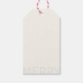 Merry Holly Days Christmas Trees Cadeaulabel (Voorkant)