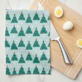 Merry Holly Days Christmas Trees Theedoek (Quarter Fold)