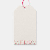 Merry Holly Days Postzegels Cadeaulabel (Voorkant)