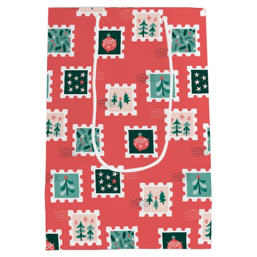 Merry Holly Days Stamps Medium Cadeauzakje (Achterkant)