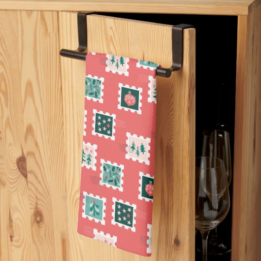 Merry Holly Days Stamps Theedoek (Derde Gevouwen)