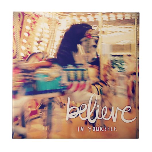 Merry Horse Believe Tegeltje (Voorkant)