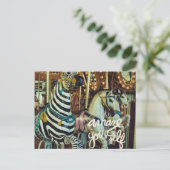 Merry Horse en Zebra Amaze jezelf Feestdagenkaart (Staand voorkant)