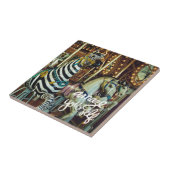 Merry Horse en Zebra Amaze jezelf Tegeltje (Zijkant)