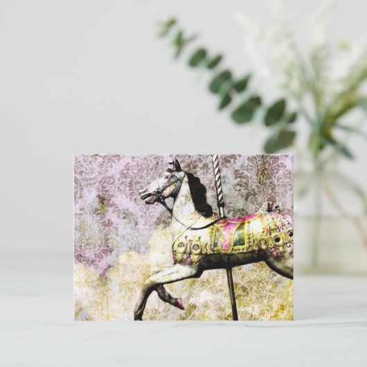 Merry Horse Feestdagenkaart (Staand voorkant)