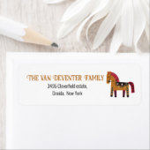 Merry Horse retour adreslabel Etiket (Insitu)