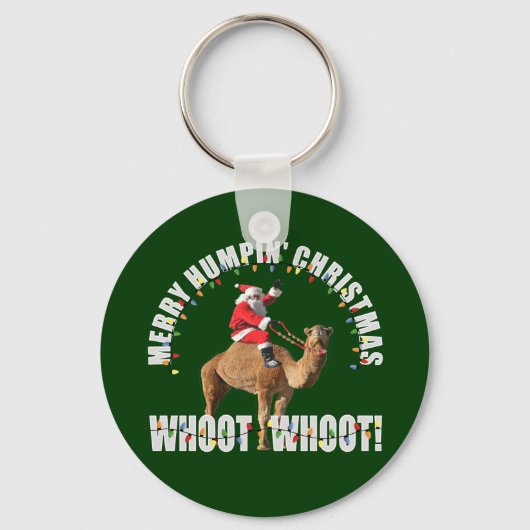 Merry Humpin' kerstkerstkerstman & kamel Sleutelhanger (Voorkant)