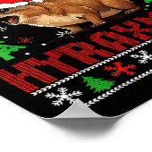 Merry Hyraxmas  Hyrax Ugly Christmas Sweate Poster (Hoek)