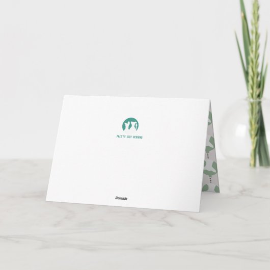 Merry Iggy Christmas Italiaanse Windhond Vakantie Kaart (Achterkant)