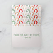 Merry Iggy Christmas Italiaanse Windhond Vakantie Kaart (Binnen)