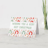 Merry Iggy Christmas Italiaanse Windhond Vakantie Kaart (Voorkant)