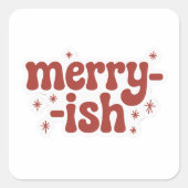 Merry-ish Funny Christmas Sticker (Voorkant)