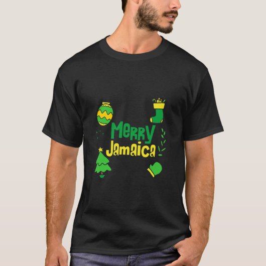 Merry Jamaica kerst Essential T-Shirt (Voorkant)