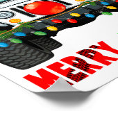 Merry Jeepmas Ugly Light Reindeer Christmas Poster (Hoek)