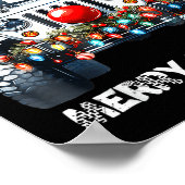 Merry Jeepmas Ugly Light Reindeer Christmas  Poster (Hoek)