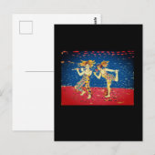 Merry jesters briefkaart (Voorkant / Achterkant)