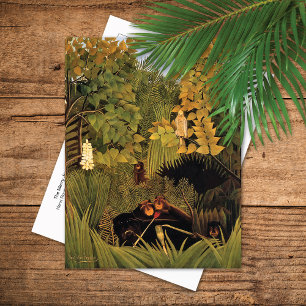 Merry Jesters Gorillas Henri Rousseau Briefkaart
