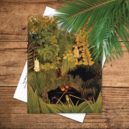 Merry Jesters Gorillas Henri Rousseau Briefkaart
