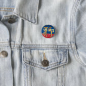 Merry jesters ronde button 3,2 cm (In situ)