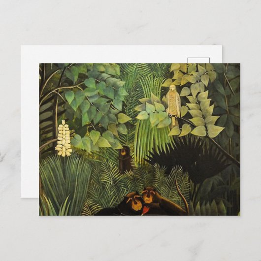 Merry Jesters van Henri Rousseau Briefkaart (Voorkant / Achterkant)