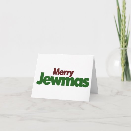 Merry Jewmas Feestdagen Kaart (Voorkant)