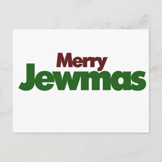 Merry Jewmas Feestdagenkaart (Voorkant)