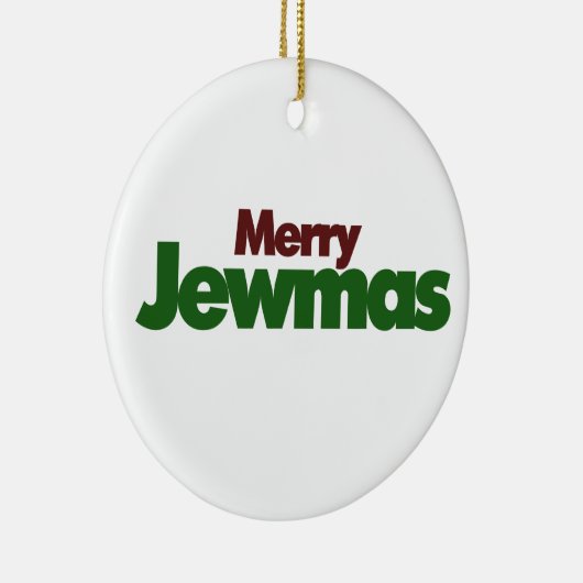 Merry Jewmas Keramisch Ornament (Rechts)