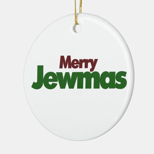 Merry Jewmas Keramisch Ornament (Links)