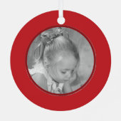 Merry jingle Bells Fun Foto gepersonaliseerd Metalen Ornament (Achterkant)