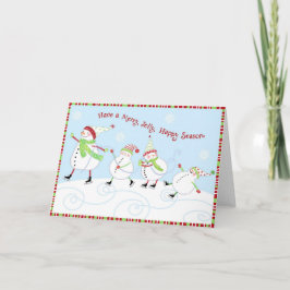 Merry, Jolly, Happy Season Feestdagen Kaart