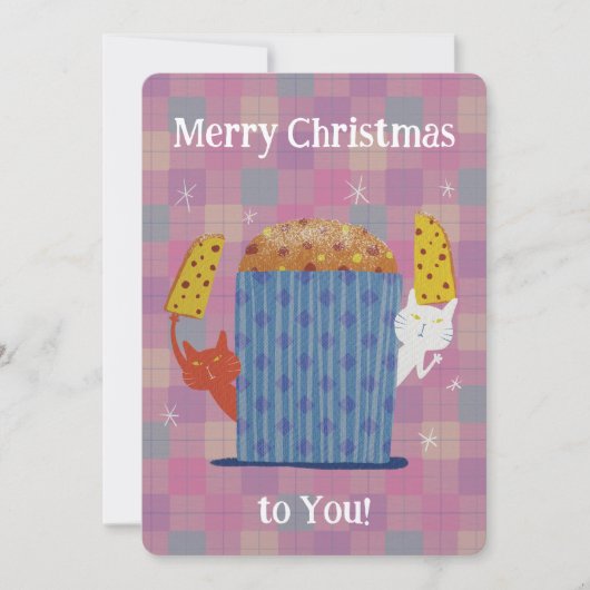 Merry Jolly Panettone! Feestdagenkaart (Voorkant)