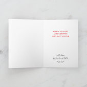 Merry Jolly Santa Niet-Foto Vakantie Kaart (Binnen)