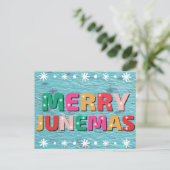 Merry Junemas Briefkaart (Staand voorkant)