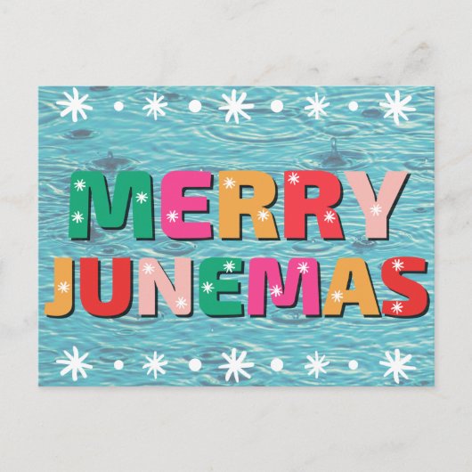 Merry Junemas Briefkaart (Voorkant)