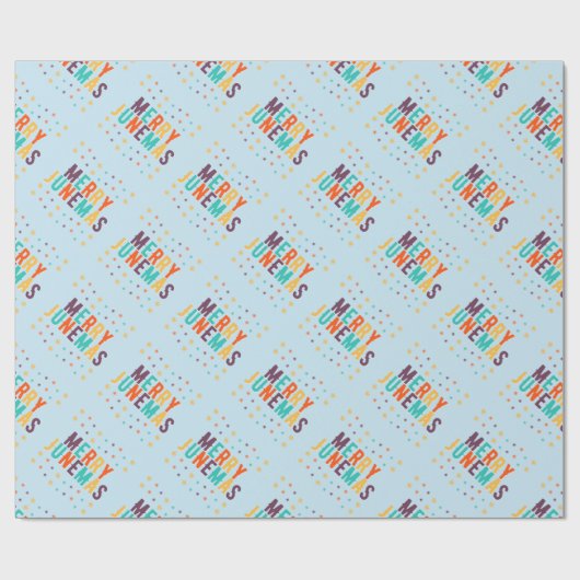 Merry Junemas Cadeaupapier (Vlak)