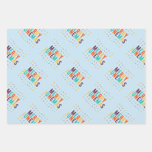 Merry Junemas Inpakpapier Vel (Voorkant)