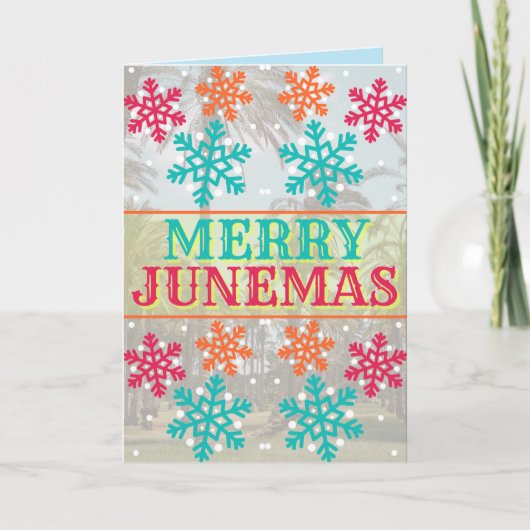 Merry Junemas-kaart Kaart (Voorkant)
