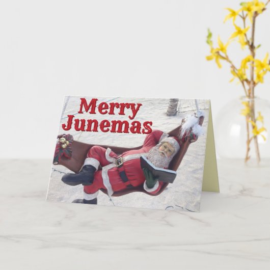 Merry Junemas-kerstkaart Kaart (Gele Bloem)