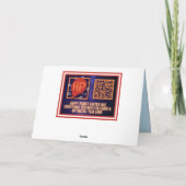 Merry Junemas Melted Snowman Card Kaart (Achterkant)