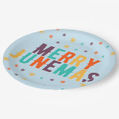 Merry Junemas Papieren Bordje (Gekanteld)