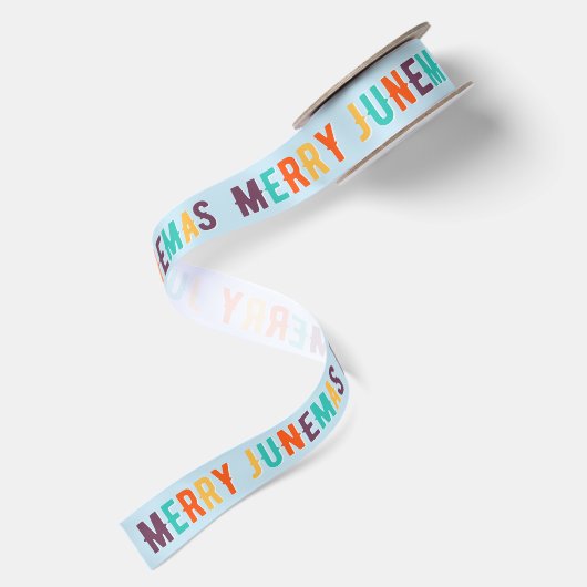 Merry Junemas Satijnen Lint (Achterkant)