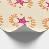 Merry Junemas Tropical Kerstpatroon Cadeaupapier (Hoek)