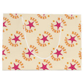 Merry Junemas Tropical Kerstpatroon Groot Cadeauzakje (Achterkant)