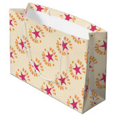 Merry Junemas Tropical Kerstpatroon Groot Cadeauzakje (Achterkant Gekanteld)