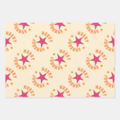 Merry Junemas Tropical Kerstpatroon Inpakpapier Vel (Voorkant 2)