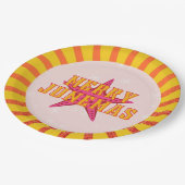 Merry Junemas Tropische Kerstmis Papieren Bordje (Gekanteld)