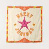 Merry Junemas Tropische Kerstmis Wandkleed (Voorkant)