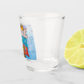 Merry Kalikimaka. Retro Kerstmis, Groovy Xmas Shot Glas (Rechts)
