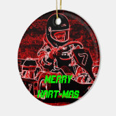 Merry Kart-Mas Keramisch Ornament (Links)